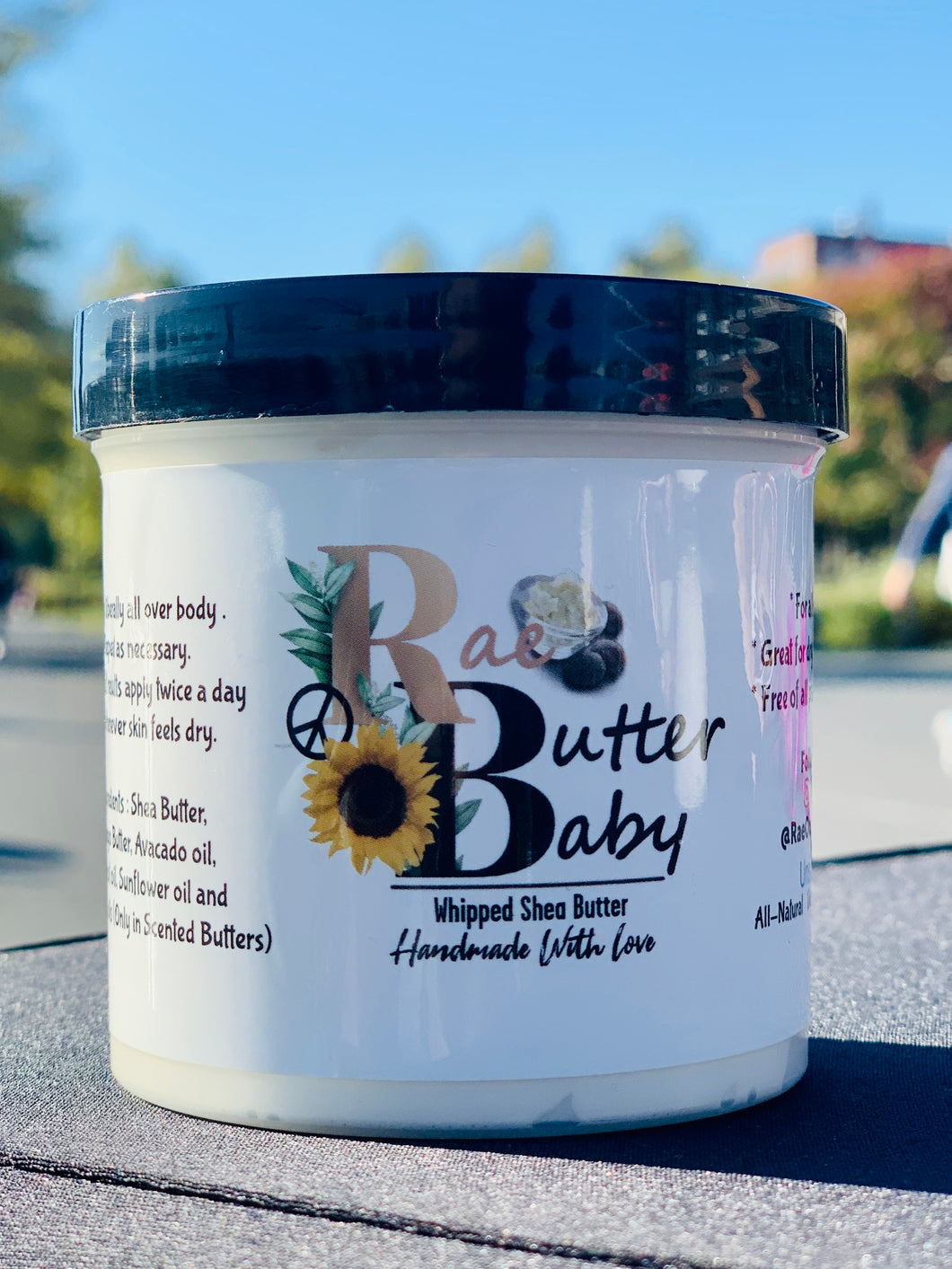 Whipped Shea Butter (6oz Jar Standard Size) - Rae Butter Baby